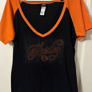 Harley Davidson  V-Neck Tee